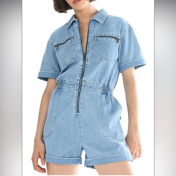 Molly Bracken Pants - ❗️SOLD❗️Molly Bracken Denim Lolli Shorts Romper Size XS